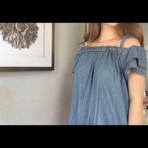 ✨ON SALE - Loft Off The Shoulder Denim Top ✨